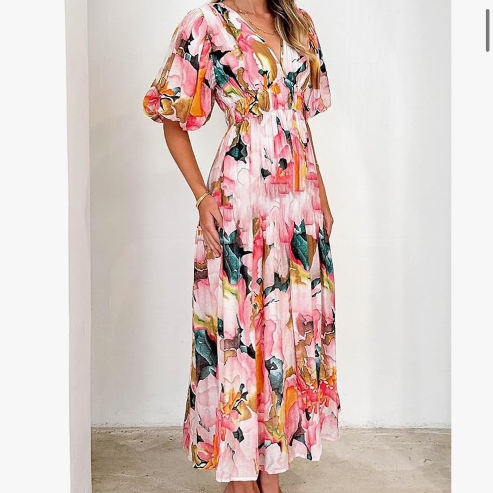 Flattering Floral Maxi Dress